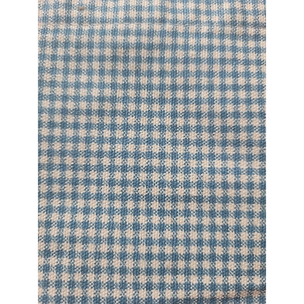 Waverly Sky Blue and White Gingham Curtain Fabric